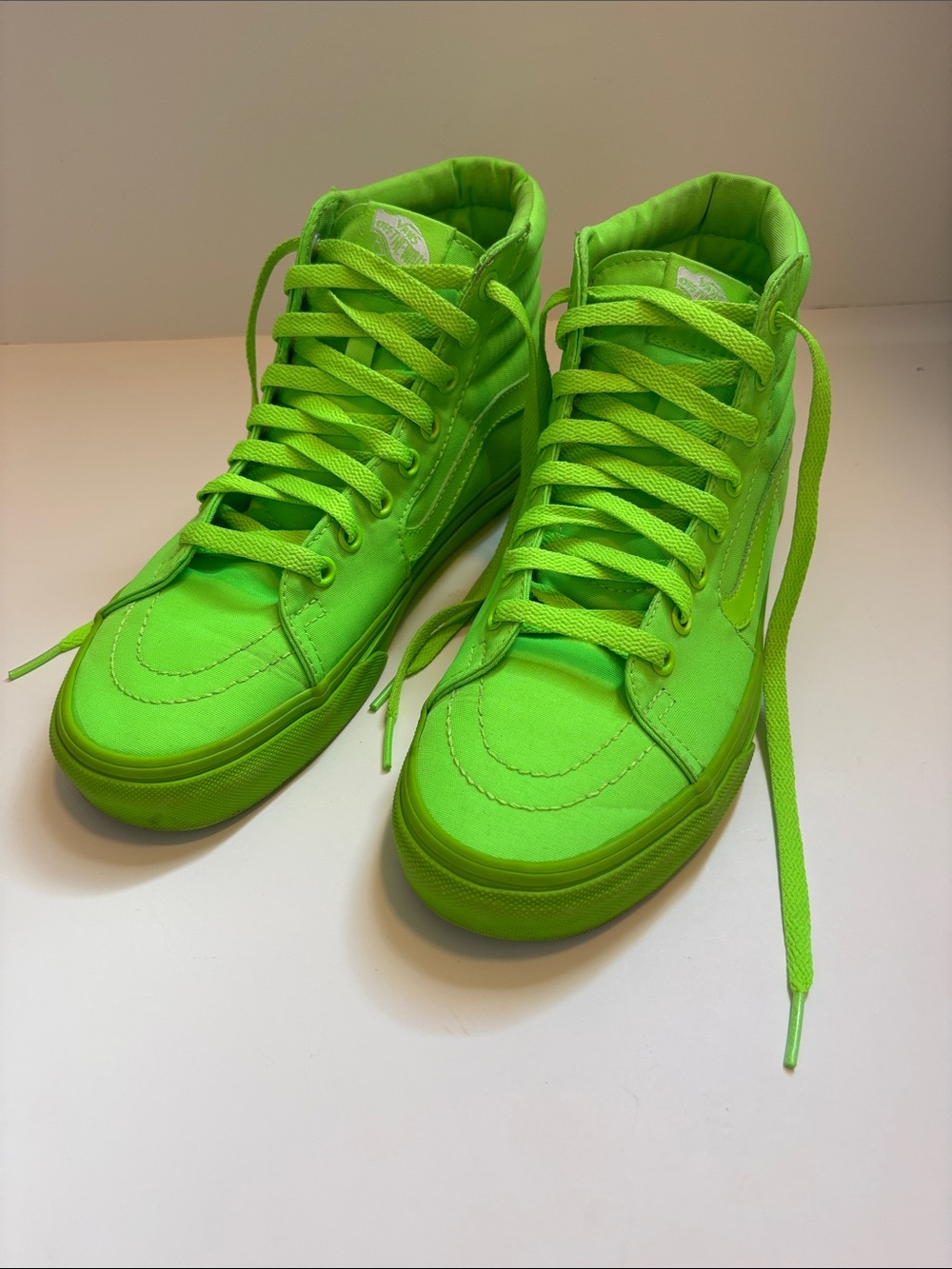 UNISEX! Vans Neon Lime Green High-Top Skate Sneakers